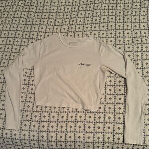 Long sleeve crop top fitted